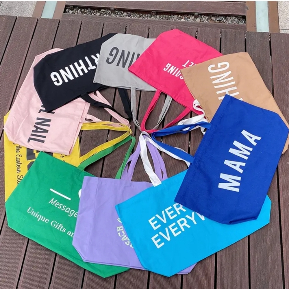 HUGE "EVERYTHING" 28" CANVAS TOTE. (ALSO CUSTOMIZABLE) Various Colors In Stock. - Picture 10 of 11